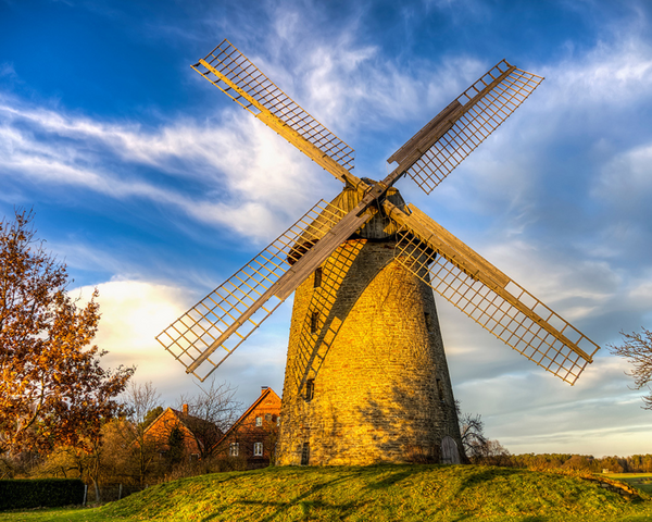 Windmühle in der Region Minden
